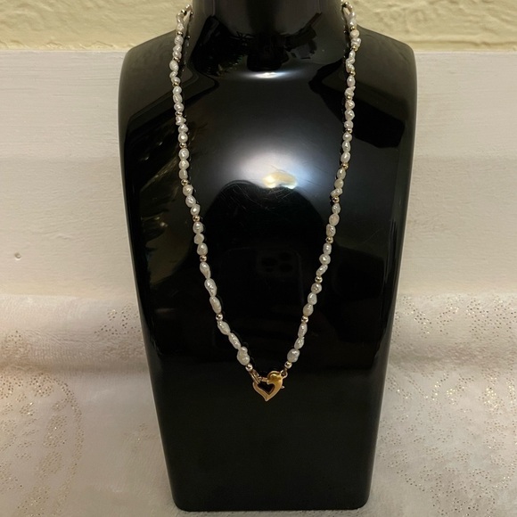Pearl Jewelry - GENUINE fresh water pearl necklace with ghw